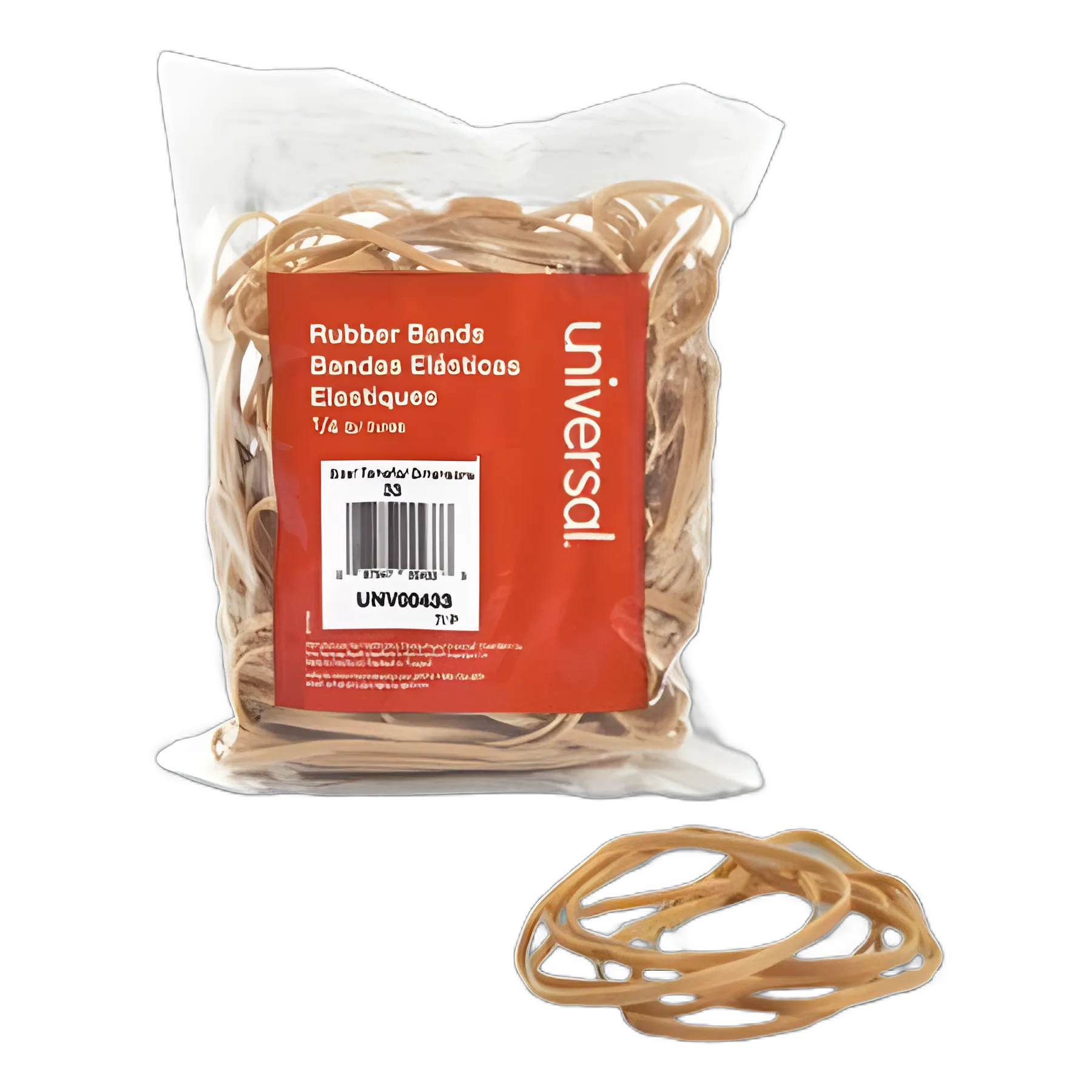 Rubber Bands, Size 33, 0.04" Gauge, Beige, 4 oz Box, 160/Pack