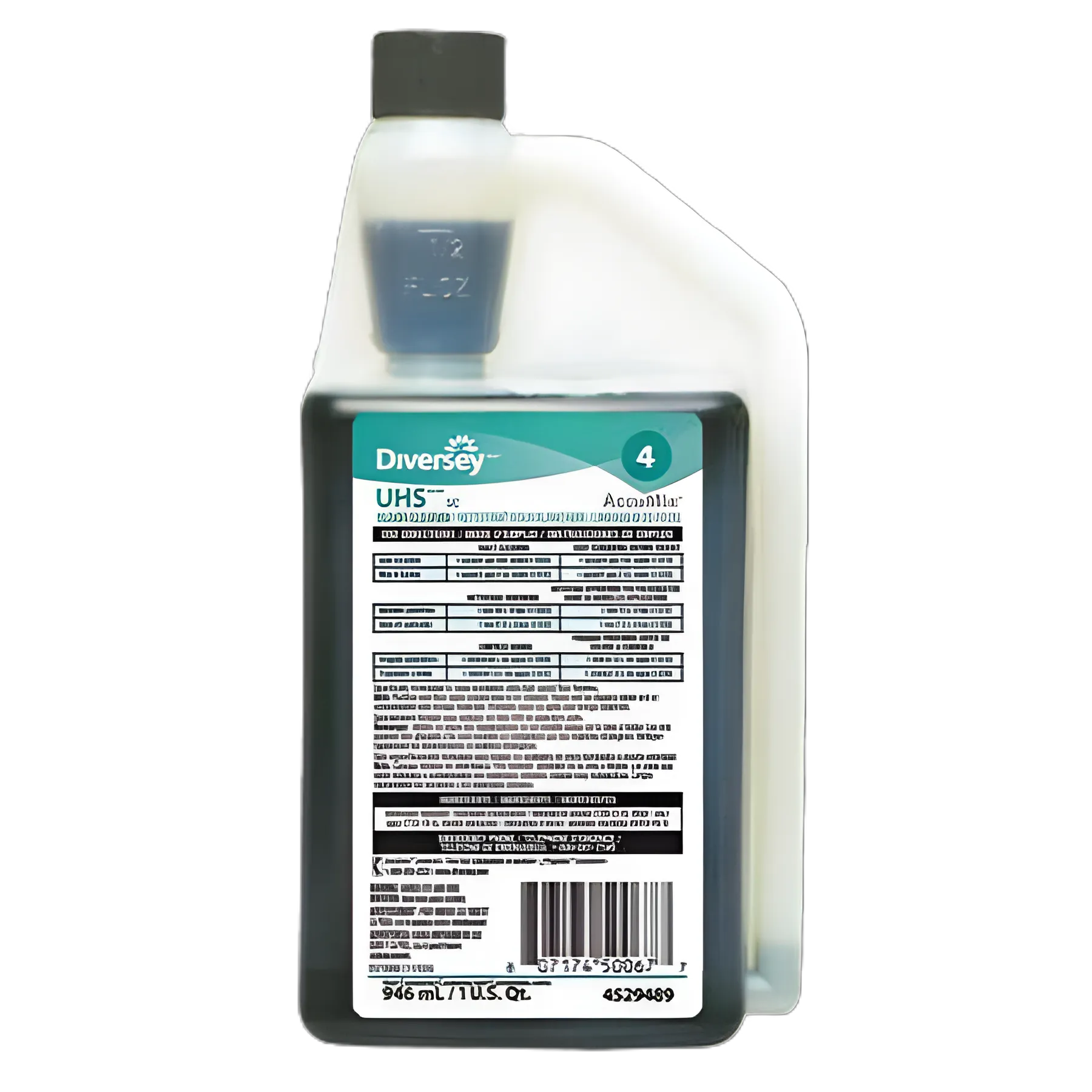 Floor Cleaner Diversey™ UHS™ SC Liquid 32 oz. Jug Ammonia Scent Manual Pour