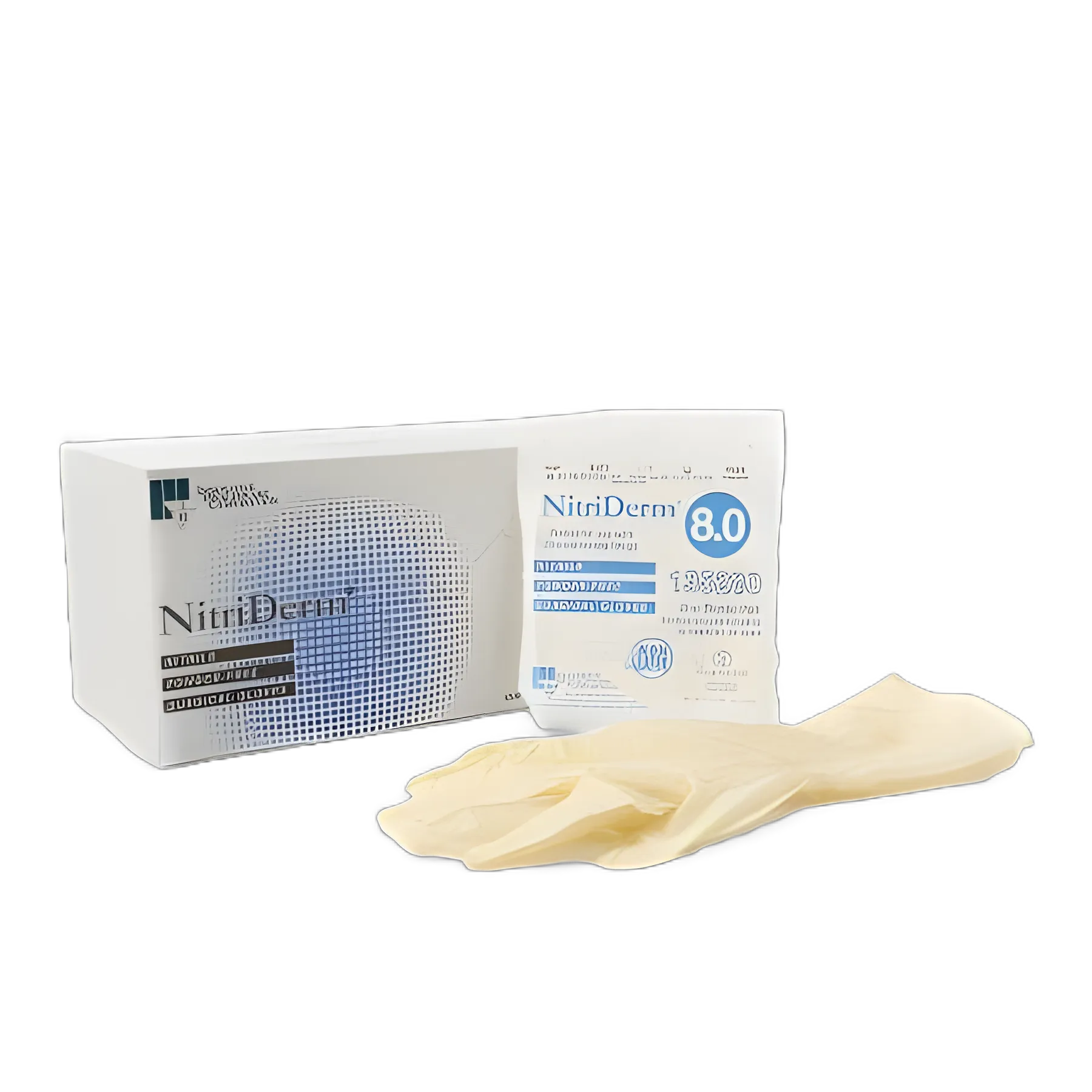 NitriDerm® Size 8 Sterile Nitrile Surgical Gloves - Latex-Free, Chemo Tested, Fully Textured