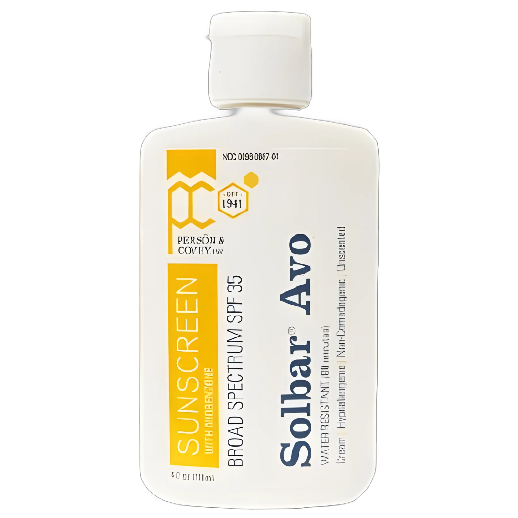 Sunscreen Solbar® Avo SPF 35 Lotion 4 oz. Bottle