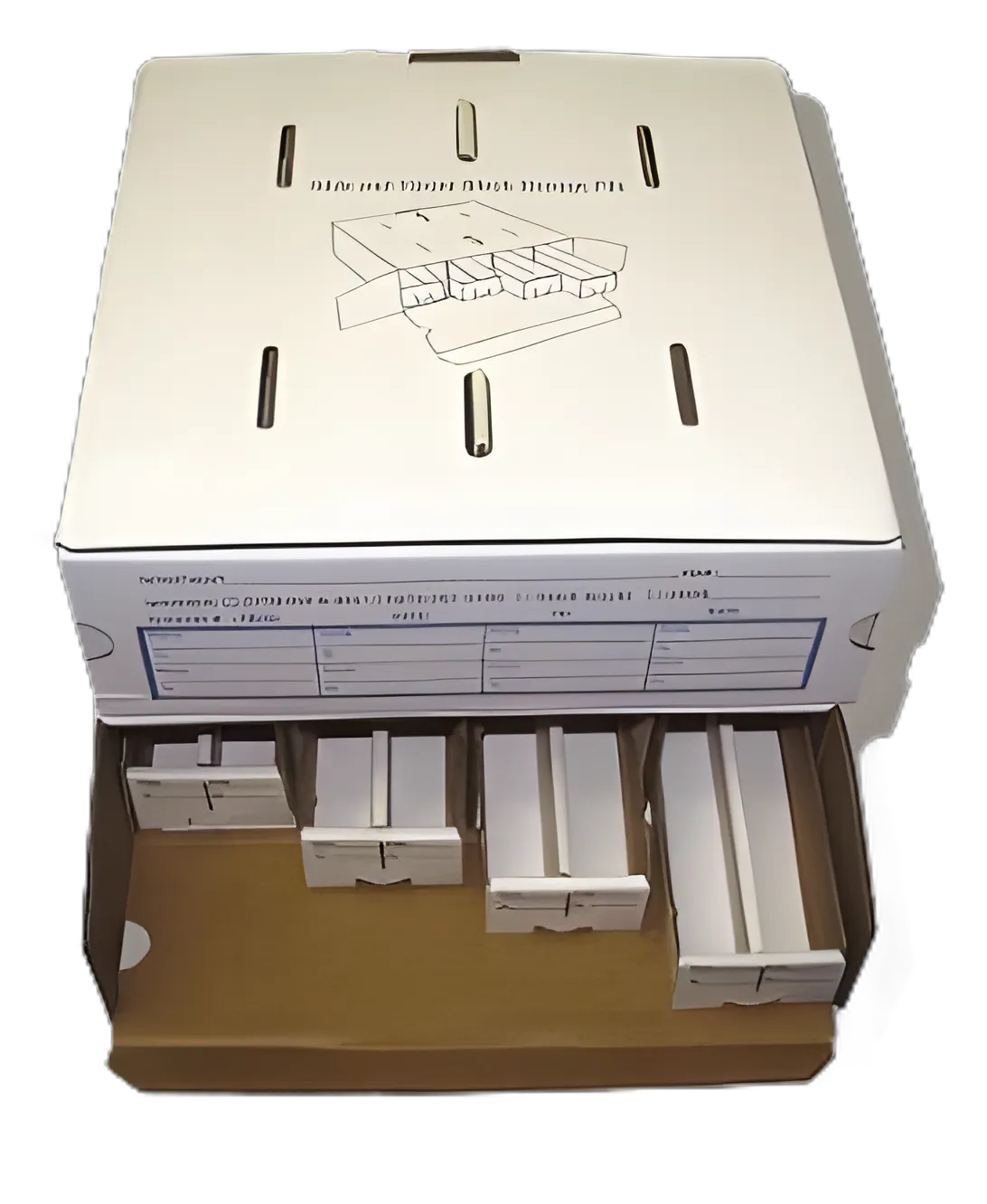 Azer Scientific Tissue Block Storage File - 8 Drawer, 4x11x12 Inch, 500 Block Capacity
