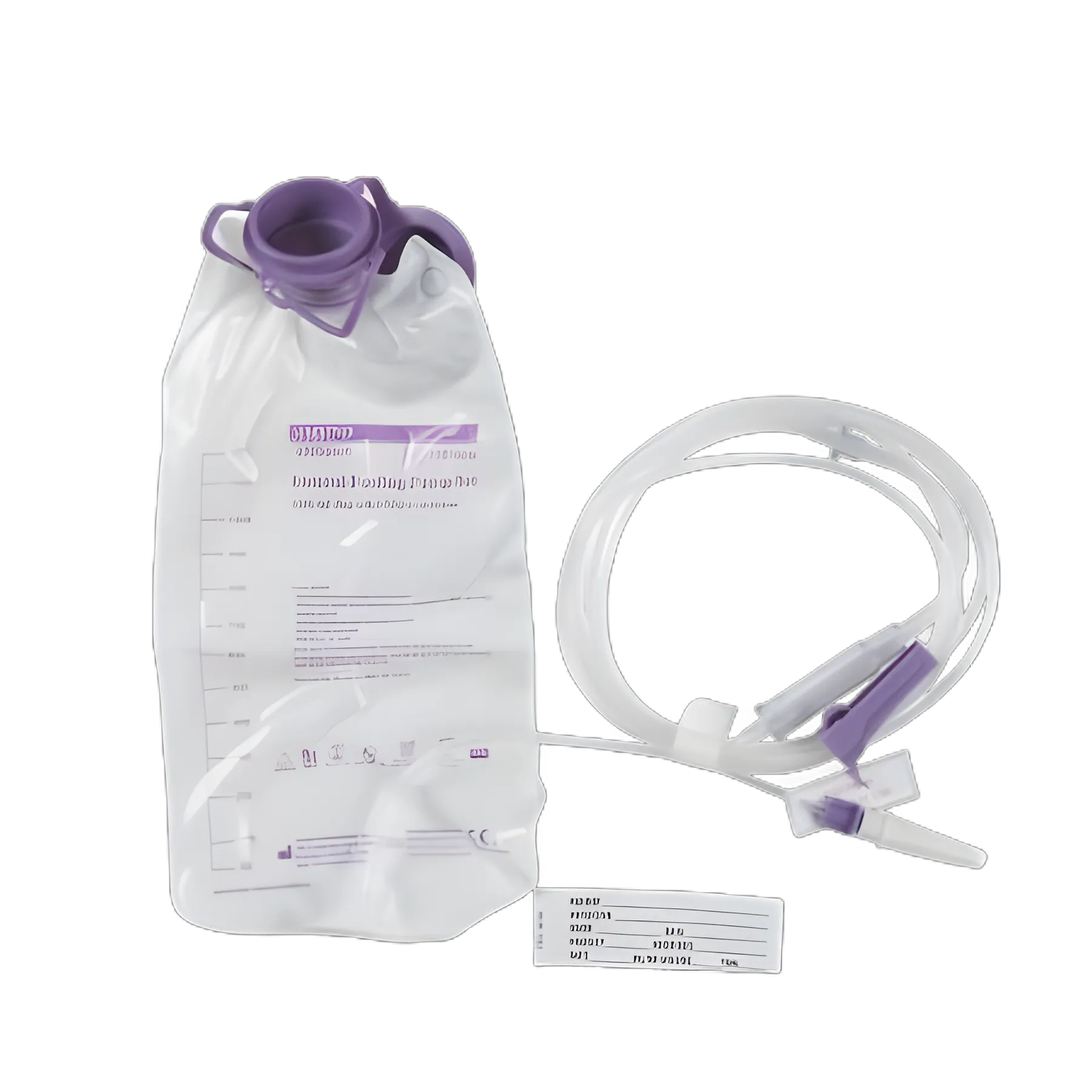 Enteral Feeding Pump Bag Set with ENFit® Connector AMSure® 1200 mL Polyvinyl NonSterile ENFit® Connector