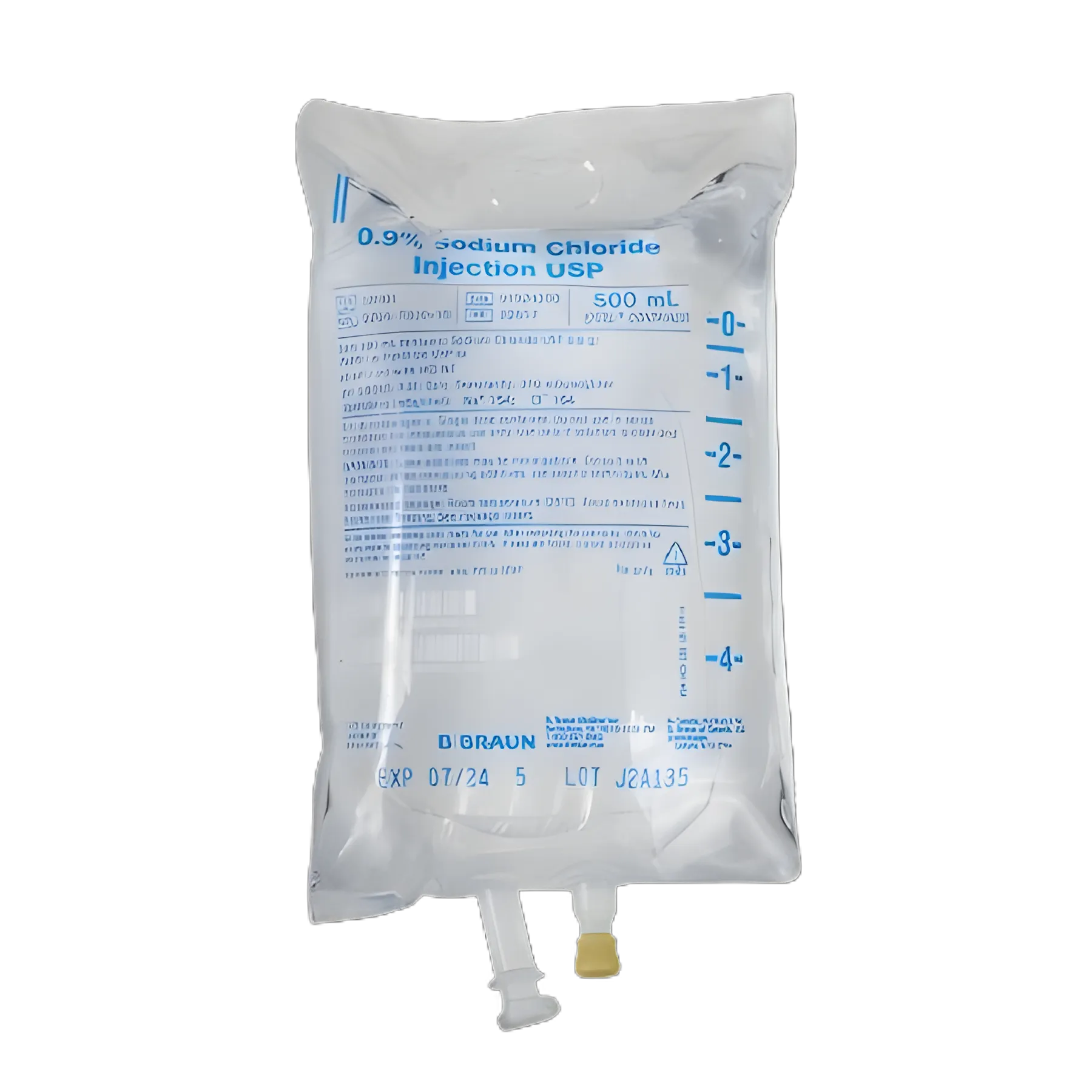 Replacement Preparation Sodium Chloride, Preservative Free 0.9% IV Solution Flexible Bag 500 mL - L8001