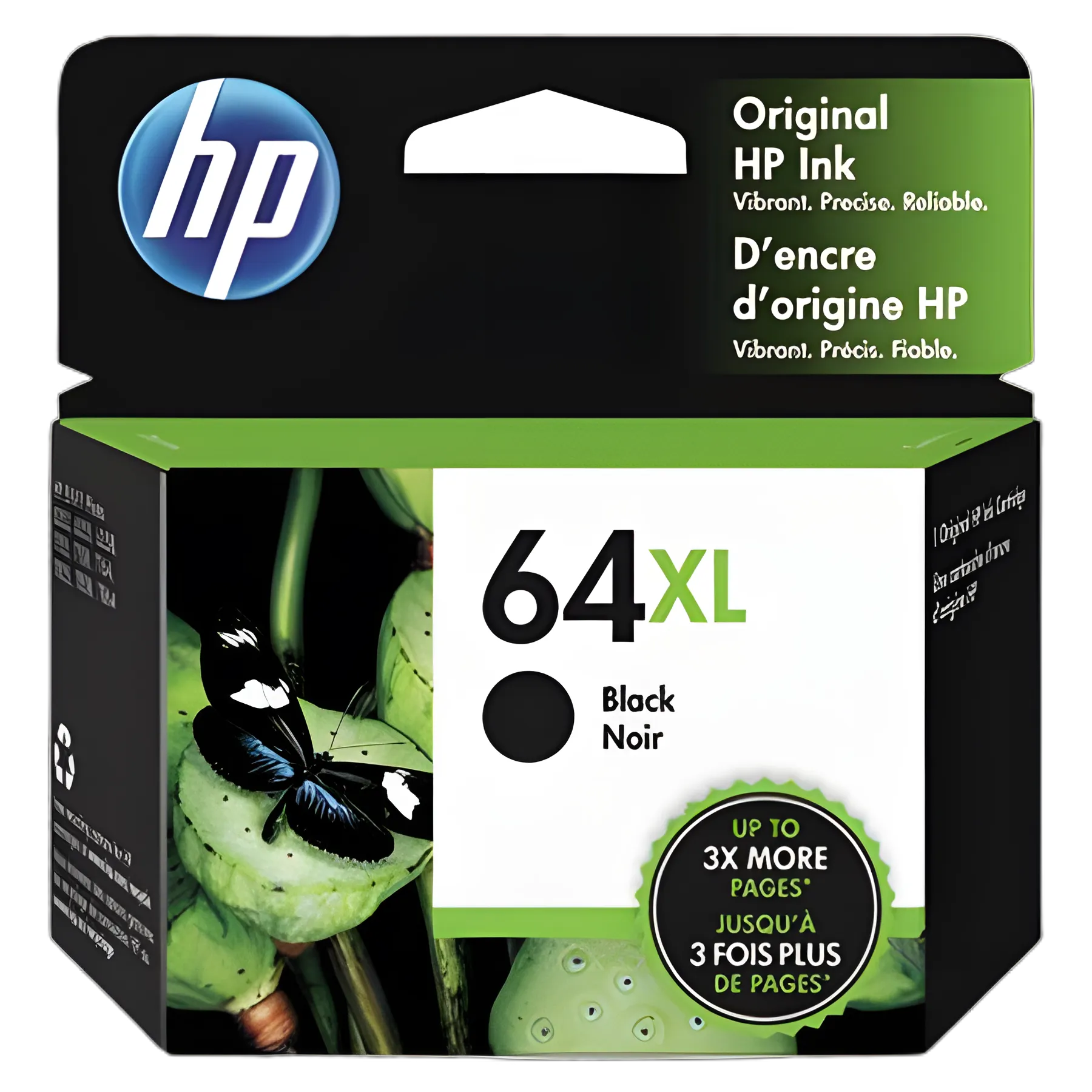 HP 64XL, (N9J92AN) High-Yield Black Original Ink Cartridge