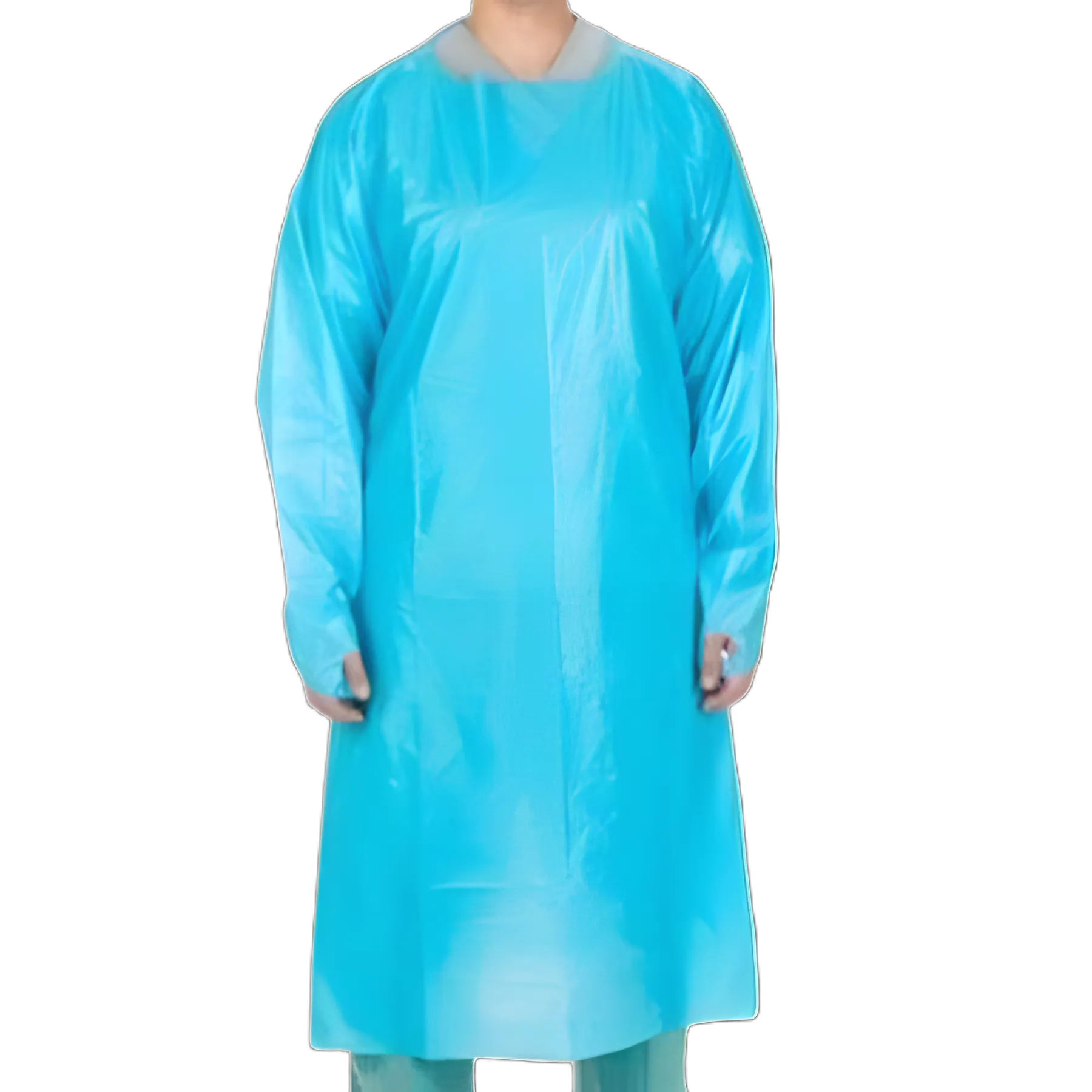 Protective Procedure Gown X-Large Blue NonSterile Not Rated Disposable - 5213PG