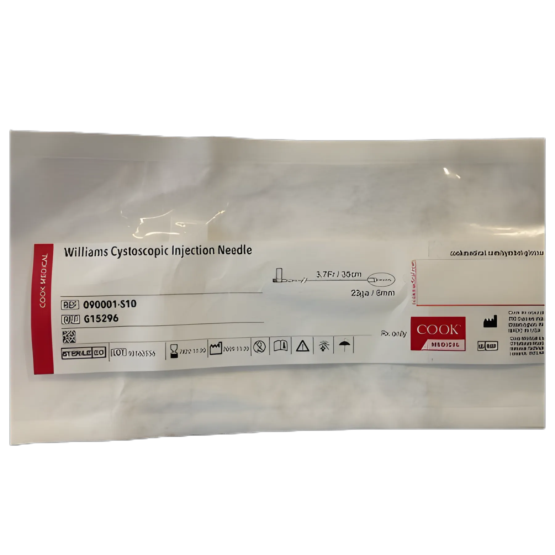 Cystoscopic Injection Needle 23G 35cm - Williams 3.7 Fr X 8mm L by Cook Medical