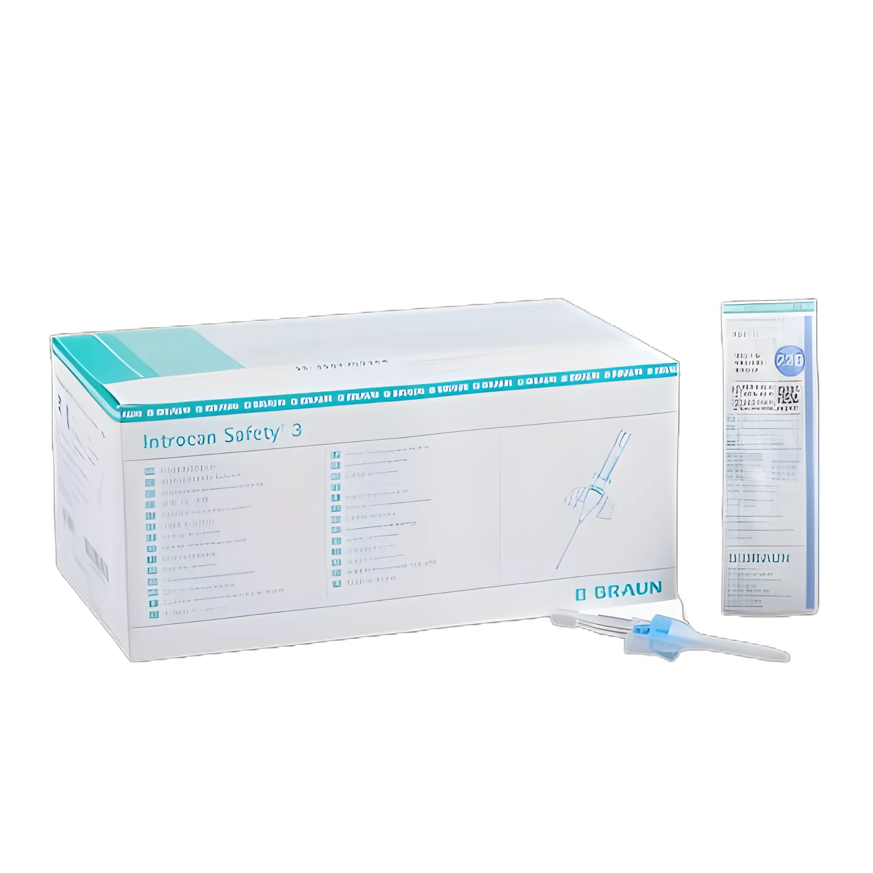 Closed IV Catheter Introcan Safety® 3 22 Gauge 1 Inch Sliding Safety Needle