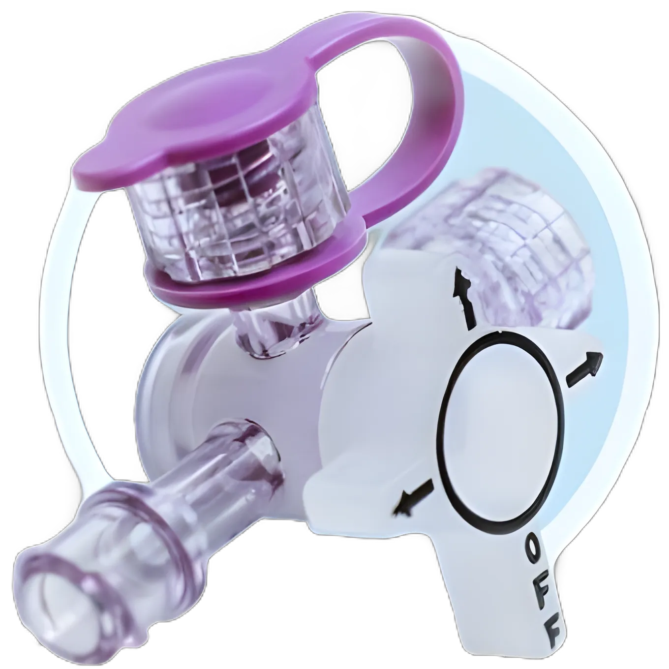 Closed Enteral Tube Valve ENFit® Lopez Valve® NonSterile with Tethered Cap