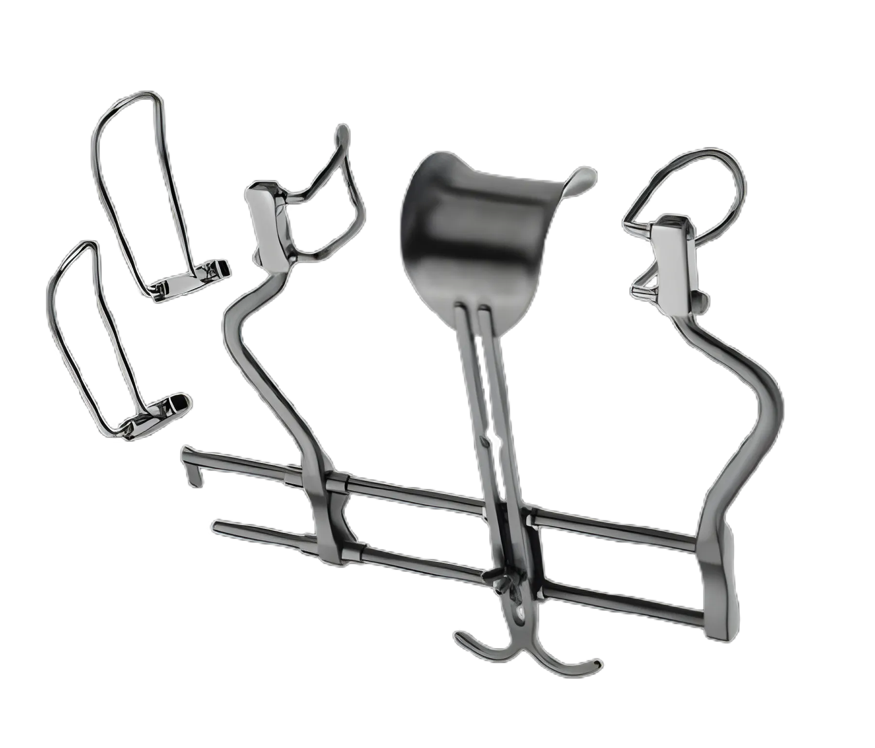 V. Mueller Retractor Set with Stainless Steel Blades for Surgical Use