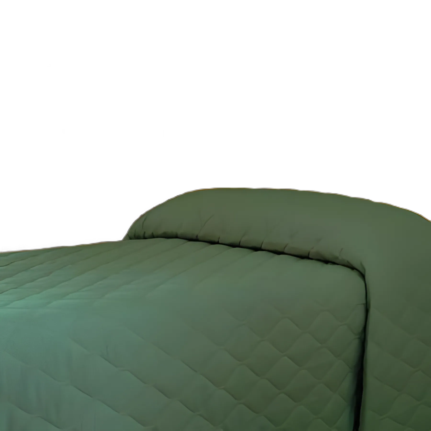Lew Jan Textile Quilted Fitted Bedspread - 71W x 102L Inch, Cotton/Polyester, Forest Green for Medical Use
