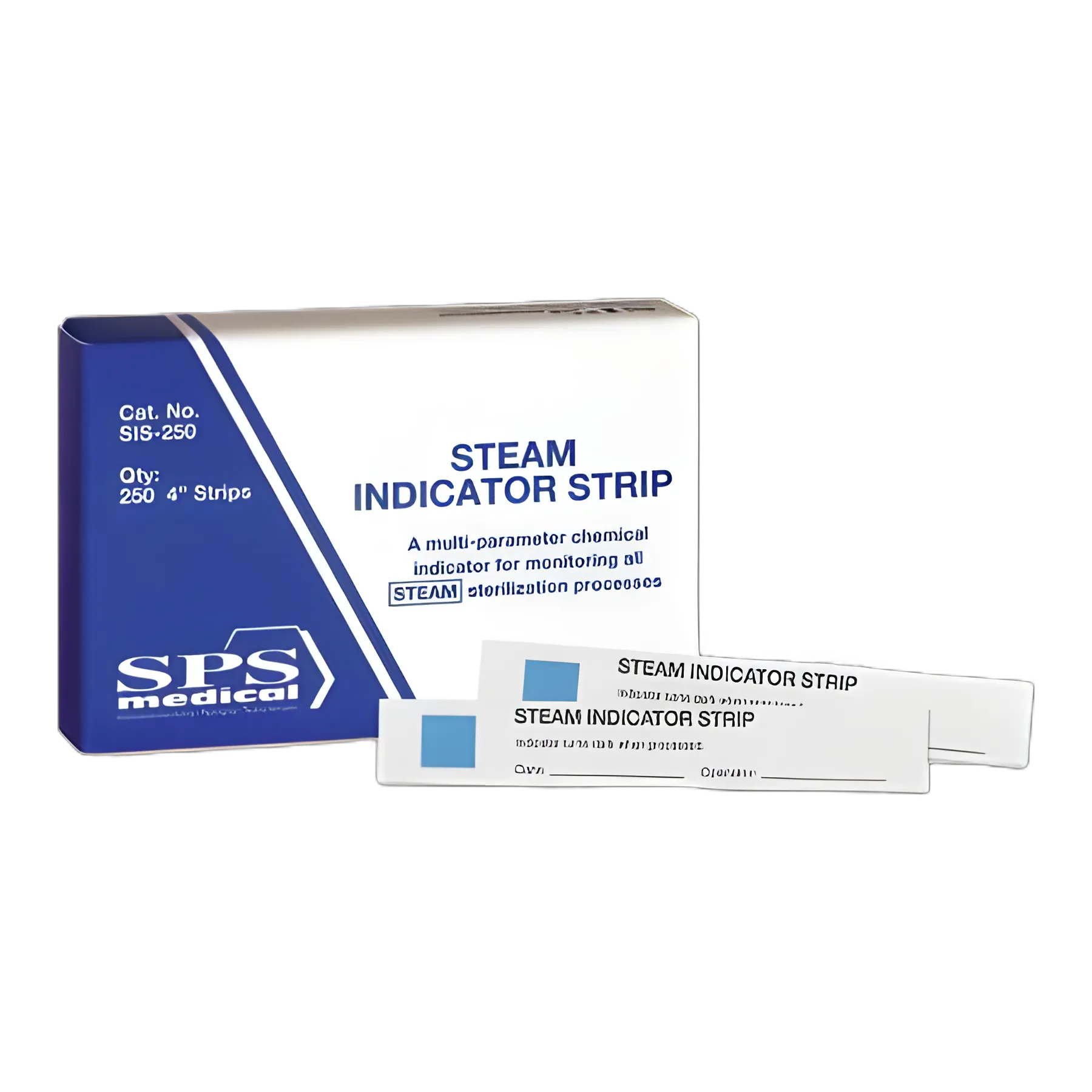 SPSmedical Sterilization Chemical Indicator Strip Steam 4 Inch - SIS-250
