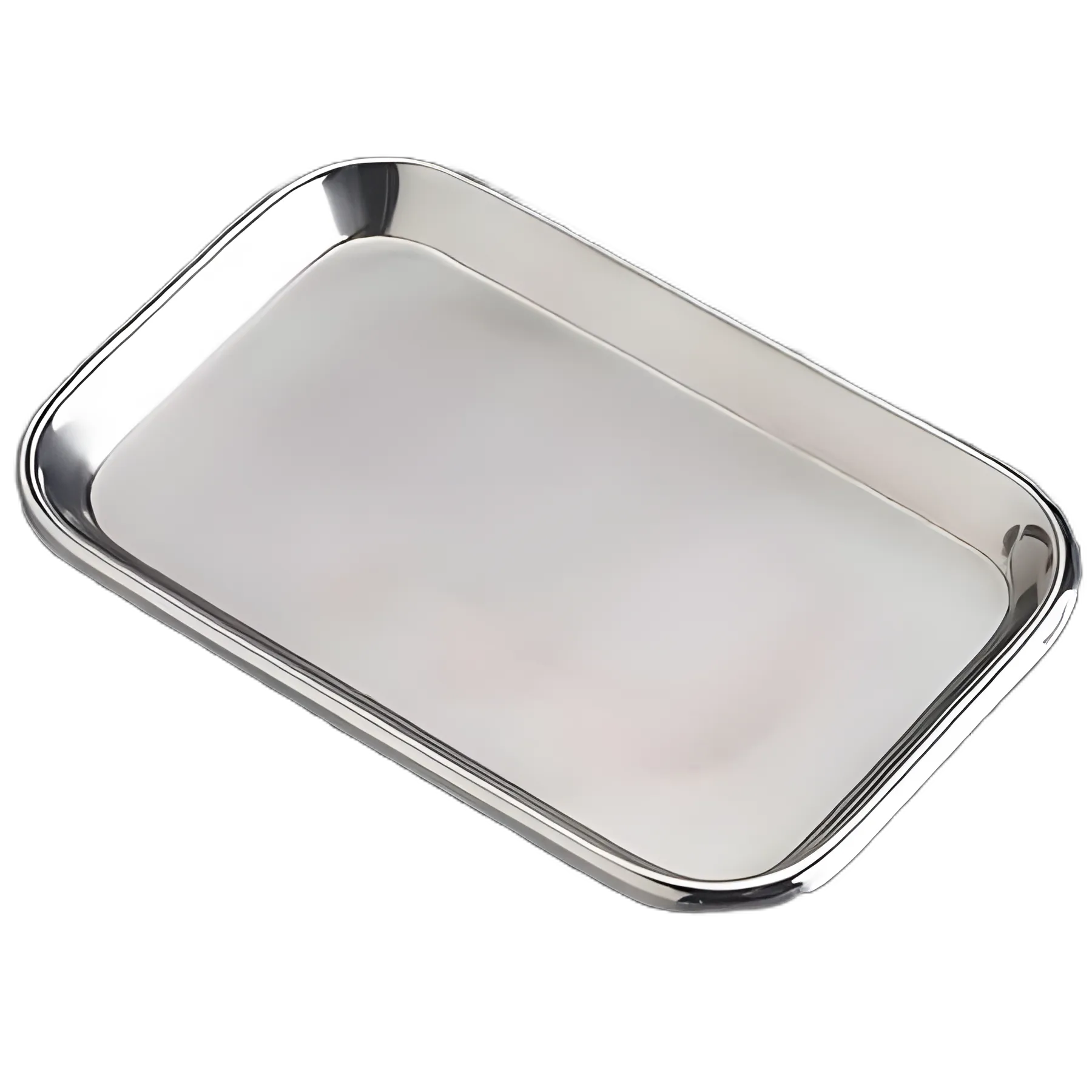 Instrument Tray Rolled Bead Edge Stainless Steel 13-11/16 X 9-13/16 X 3/4 Inch