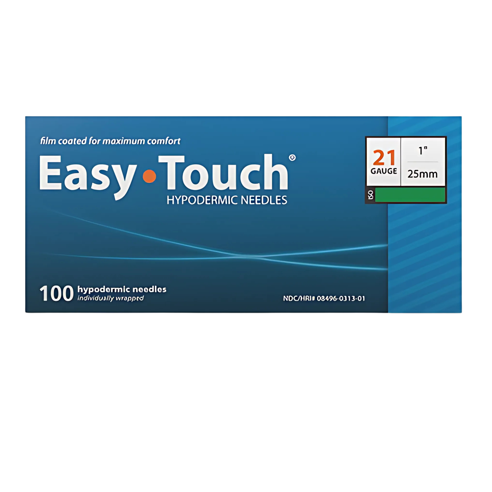 EasyTouch® 21G x 1 Inch Hypodermic Needle