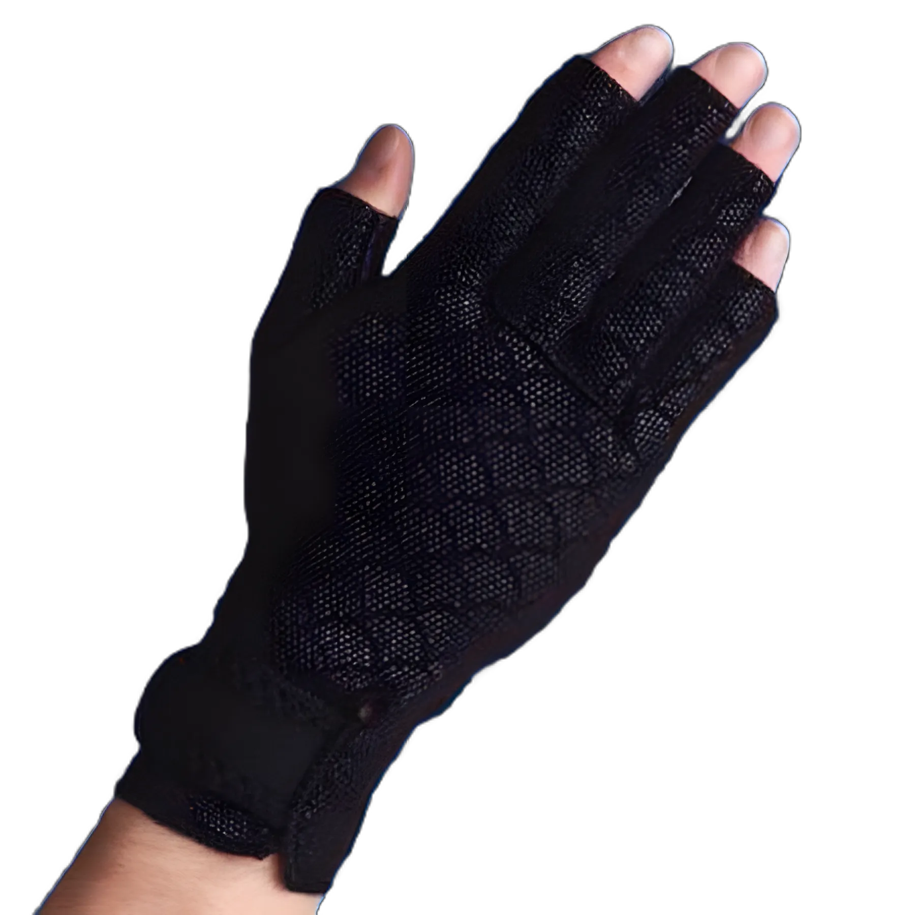 Arthritis Gloves Thermoskin® Open Finger Small Over-the-Wrist Length Hand Specific Pair Neoprene / Nylon / Polyester / Rubber Foam