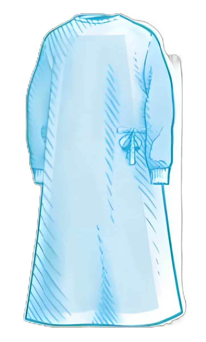 Poly-Reinforced Surgical Gown with Towel Astound® Large Blue Sterile AAMI Level 4 Disposable