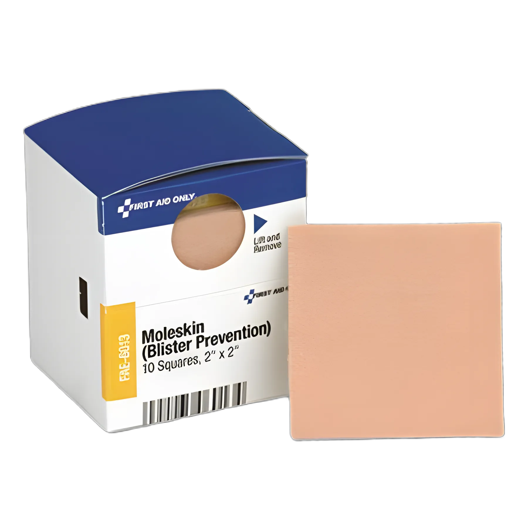 SmartCompliance Moleskin Blister Protection Pads, 2" Squares, 10 per Box - First Aid Only™