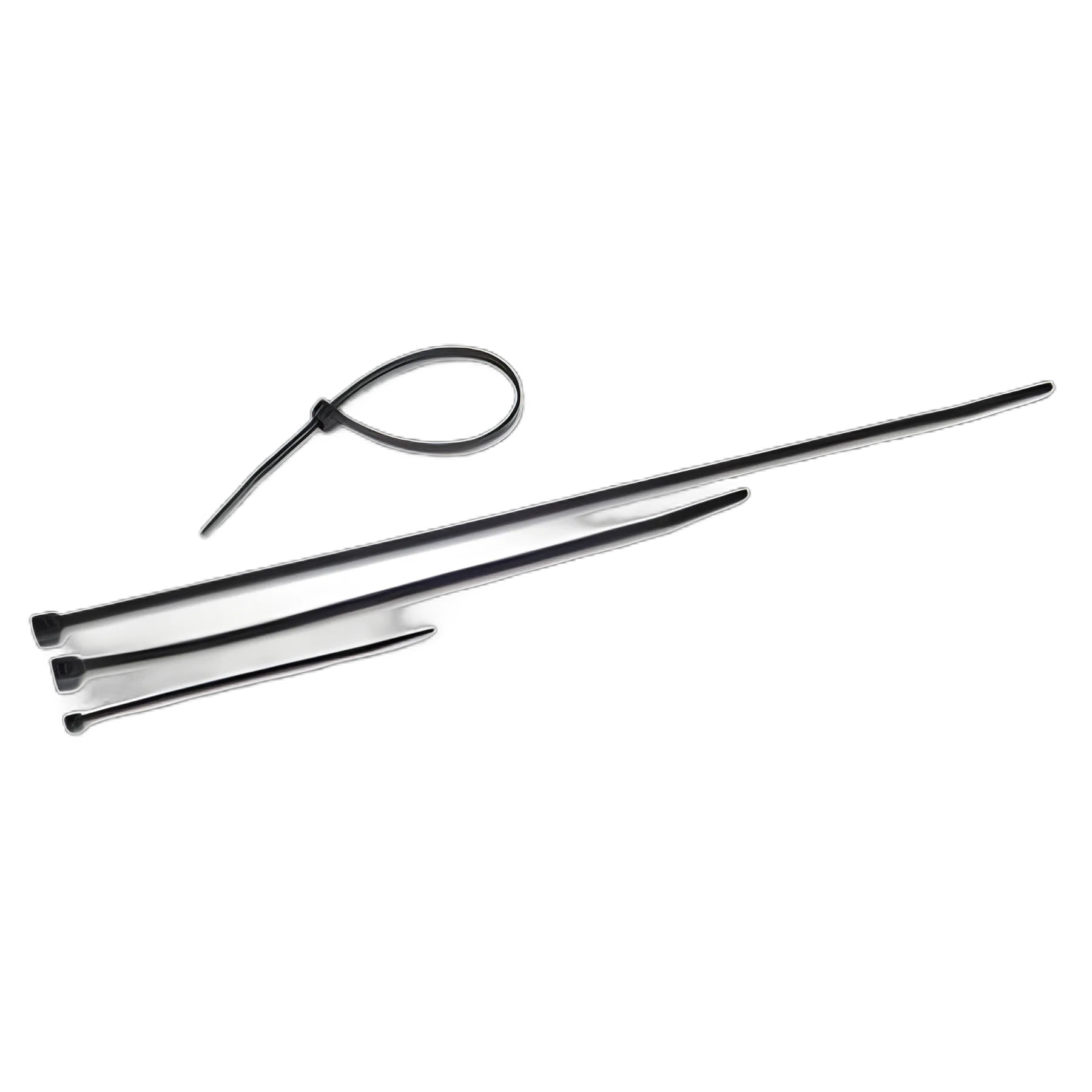 Nylon Cable Ties, 11 x 0.19, 50 lb, Black, 500/Pack