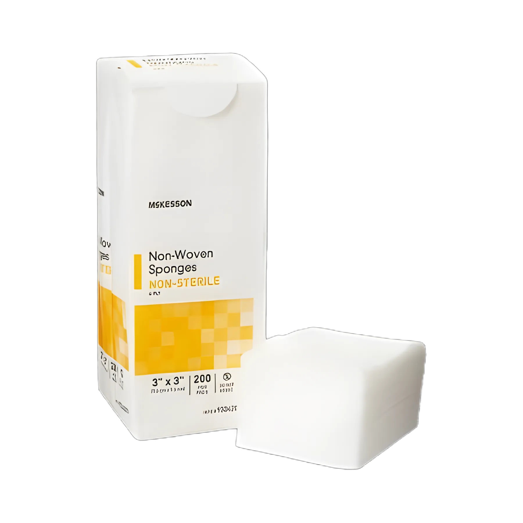 Nonwoven Sponge McKesson 3 X 3 Inch 200 per Pack NonSterile 4-Ply Square - 93342000