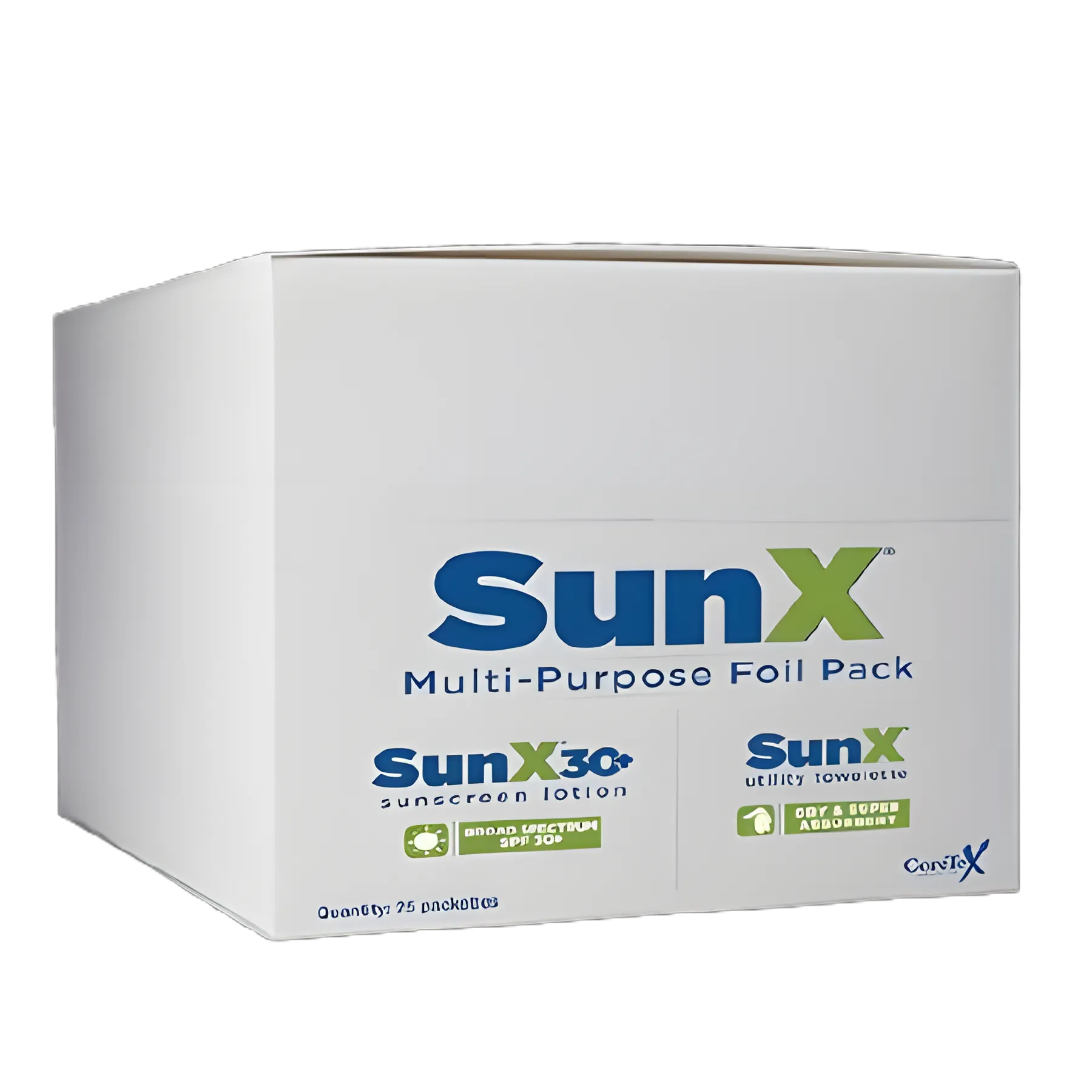 SunX® 30+ SPF 30 Broad Spectrum Sunscreen Lotion & Towelette Packet - 71440