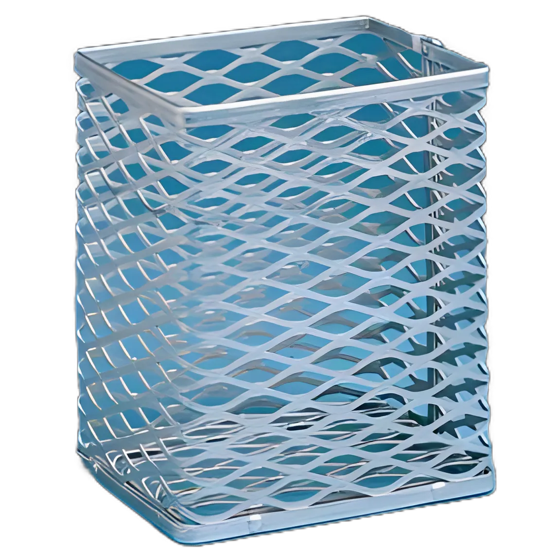 Fisherbrand™ Silver Aluminum Storage Basket 4x5x6 Inch for Medical Labware