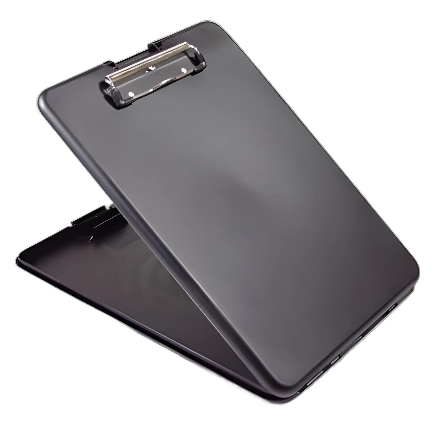 SlimMate Storage Clipboard, 0.5" Clip Capacity, Holds 8.5 x 11 Sheets, Black