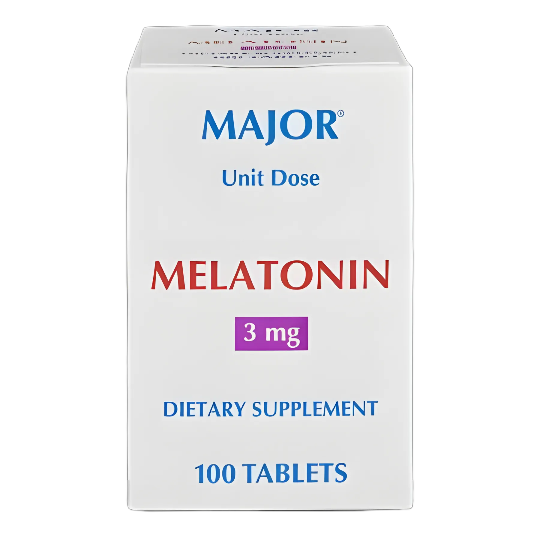 Major Pharmaceuticals Natural Sleep Aid 3mg Unit Dose Tablets