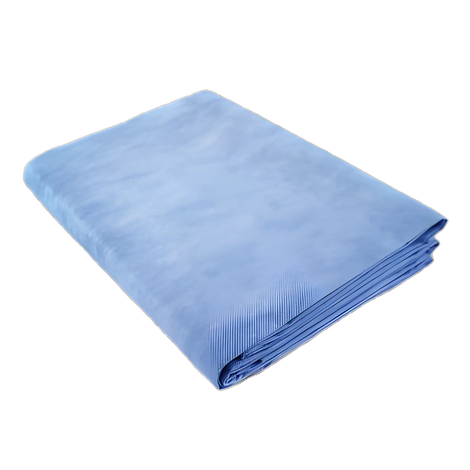 Burn Sheet MedSource Flat Sheet 60 W X 90 L Inch Blue Nonwoven Tissue Disposable
