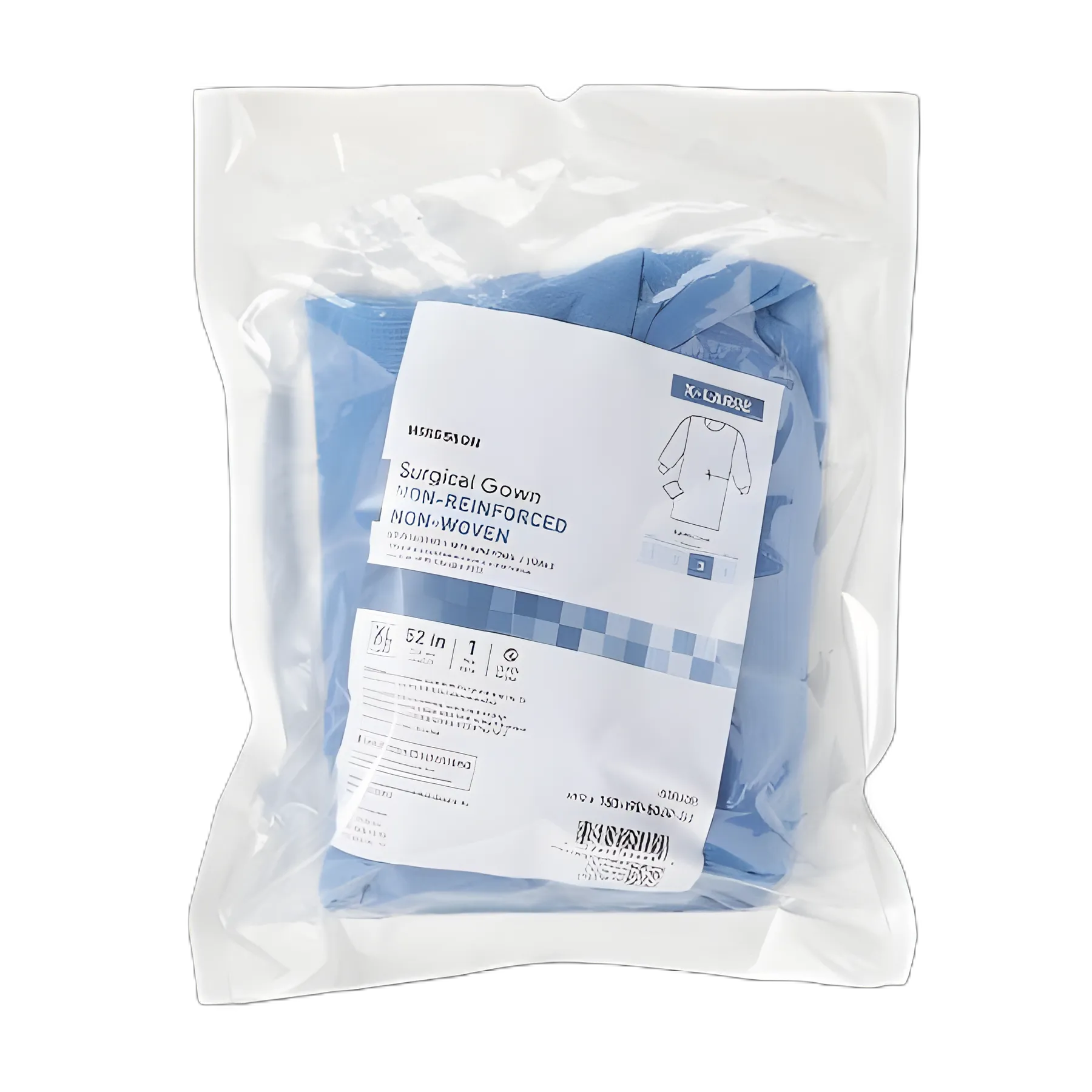 McKesson X-Large Blue Sterile Surgical Gown with Towel - AAMI Level 3, Non-Reinforced, Disposable