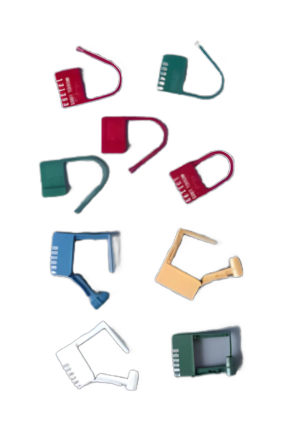 Padlock Seal RD Plastics Numbered Blue Metal