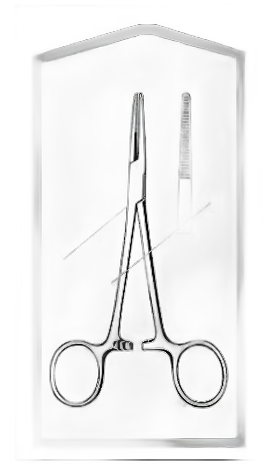 Merit™ Kelly Hemostatic Forceps 5-1/2 Inch, Stainless Steel, Sterile, Straight Blunt Serrated Tips