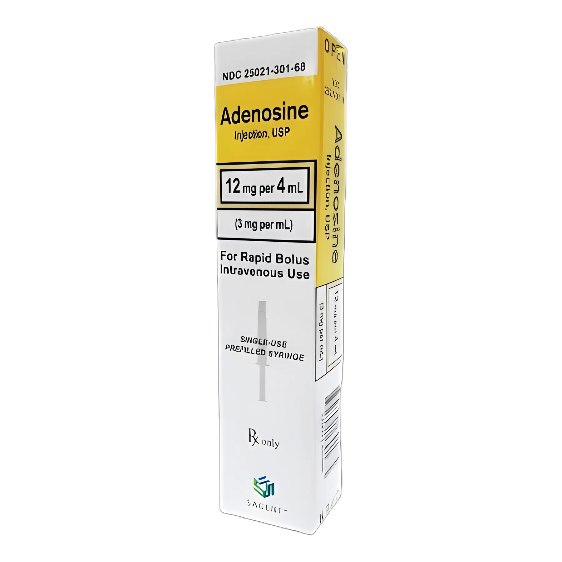 Adenosine 3 mg/mL Injection Prefilled Syringe 4 mL by Sagent Pharmaceuticals