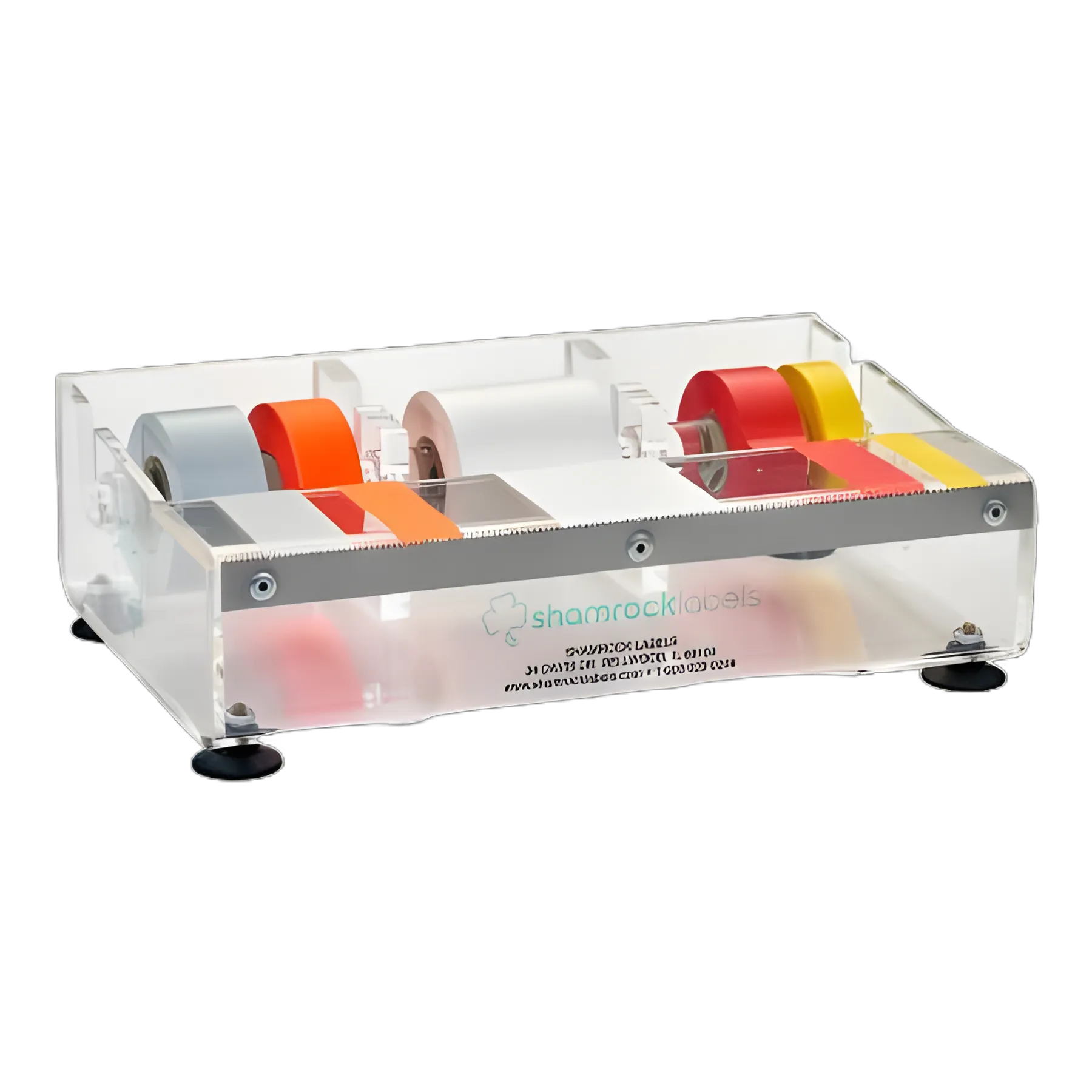 Labeling Tape Dispenser 3 X 6-1/4 X 9-15/16 Inch Desktop Manual Pull For Multiple Label Sizes