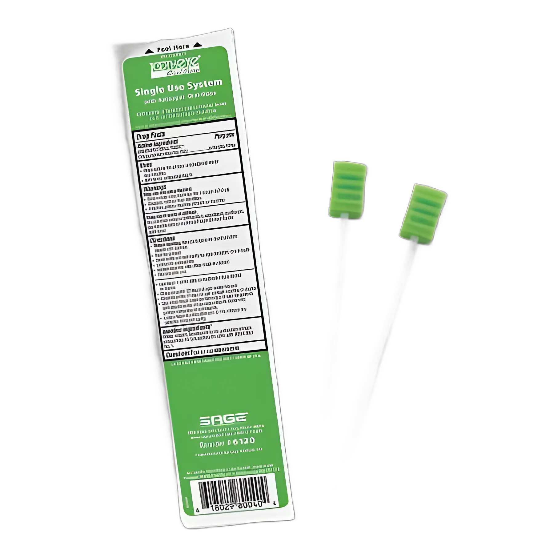 Oral Swab Toothette® Plus Mouthwash Foam Tip 2 per Pack