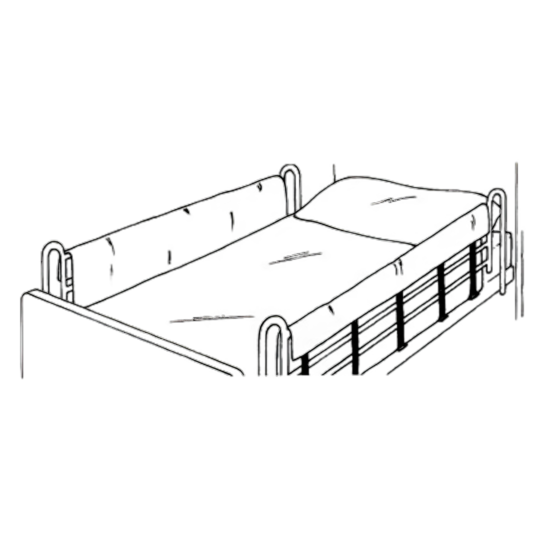 Bed Side Rail Bumper Pad Skil-Care™ 60 Inch Length