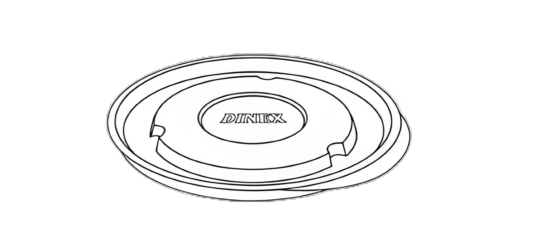 Dinex® Translucent Bowl Lid for 9 oz Bowl - Single Use, Plastic, 1000/Cs
