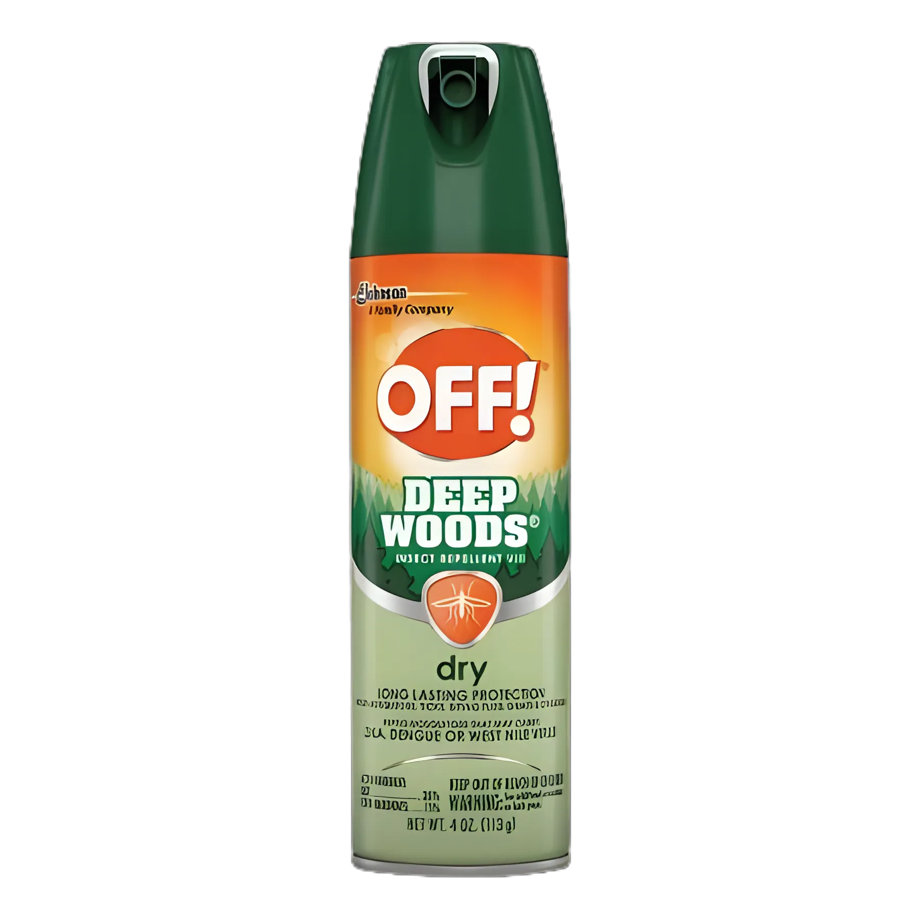 Off!® Deep Woods® Dry Insect Repellent, 25% DEET, 4 oz Aerosol Can