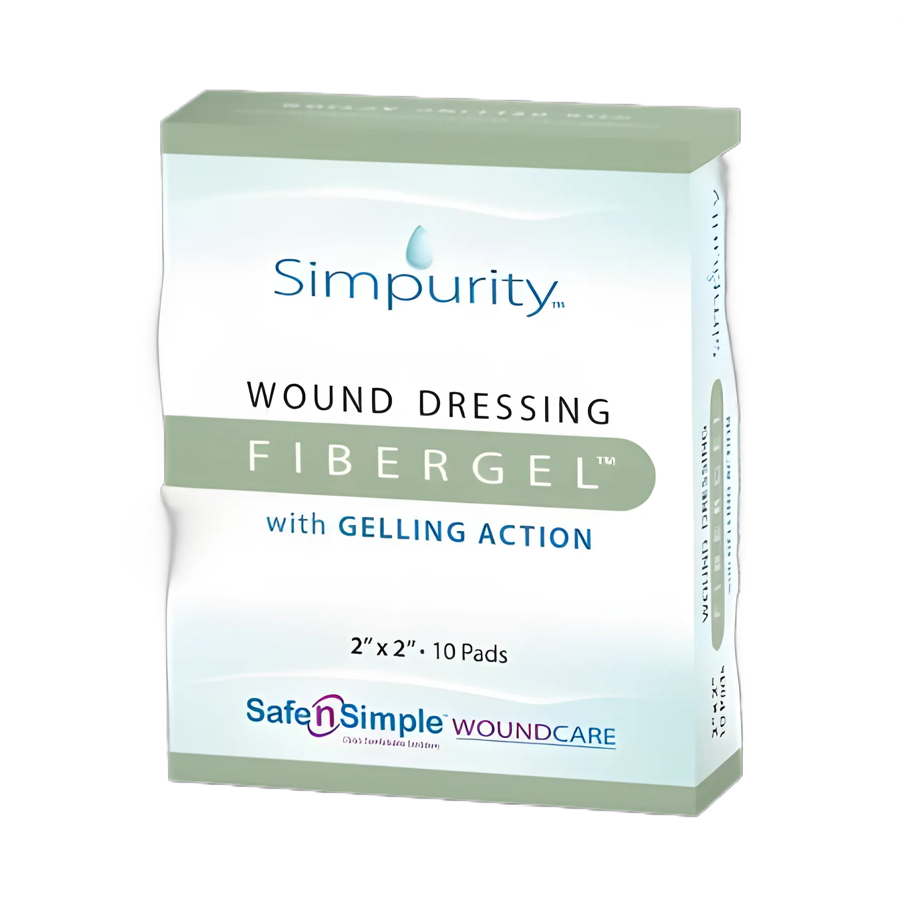 FiberGel™ Hydrogel Wound Dressing Sheet 2x2 Inch - Sterile for Optimal Healing