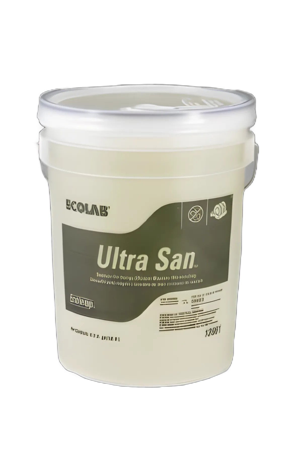Dish Detergent ET Ultra San® Sanitizer 5 gal. Pail Liquid Chlorine Scent