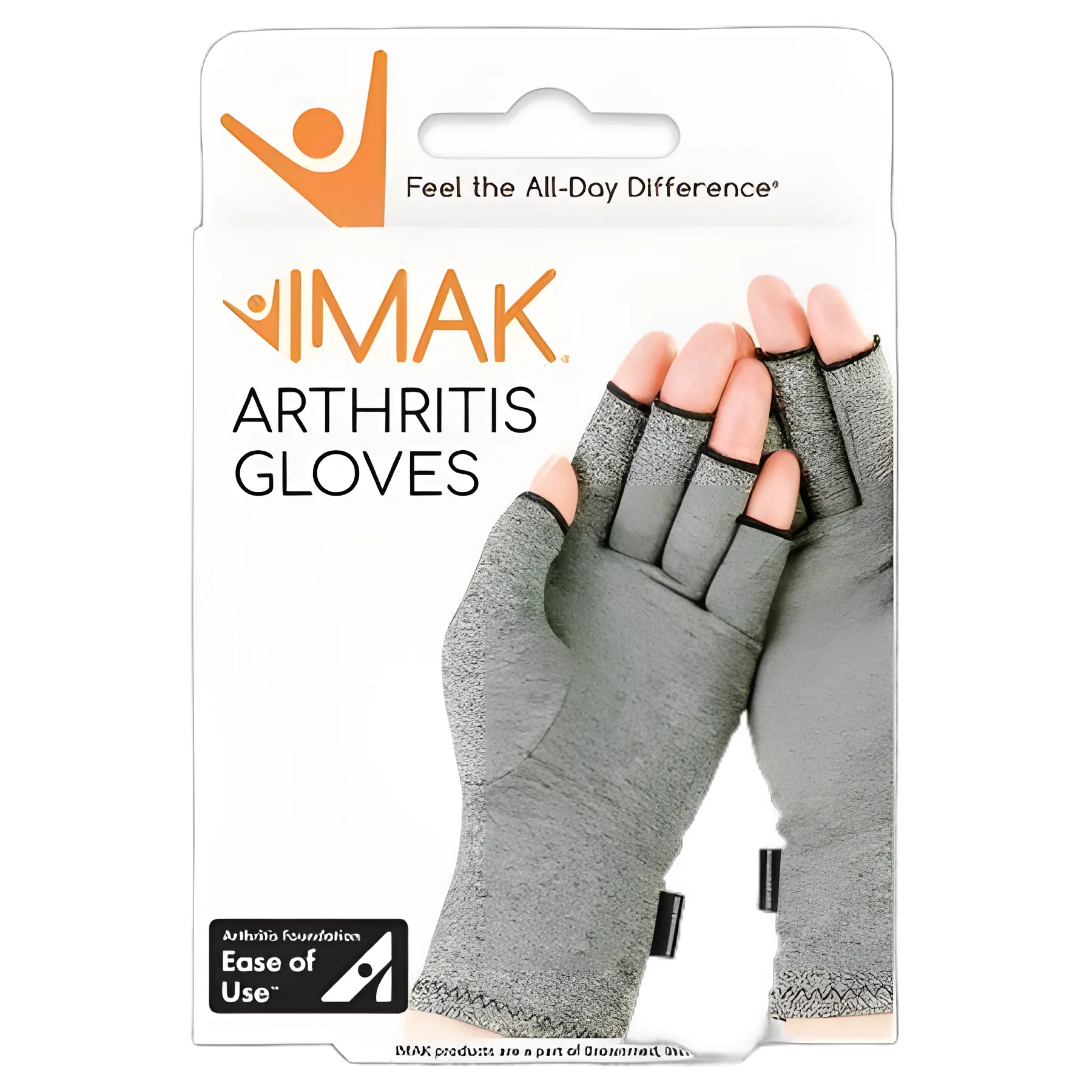 Arthritis Glove IMAK® Compression Open Finger X-Small Over-the-Wrist Length Hand Specific Pair Cotton / Lycra®