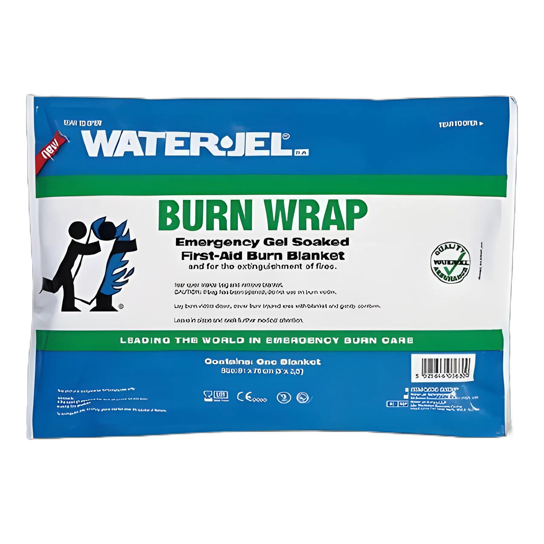 Water-Jel® Fire Blanket for Burn Emergencies - Gel Soaked Wool, 16 X 9 X 7.75 Inch