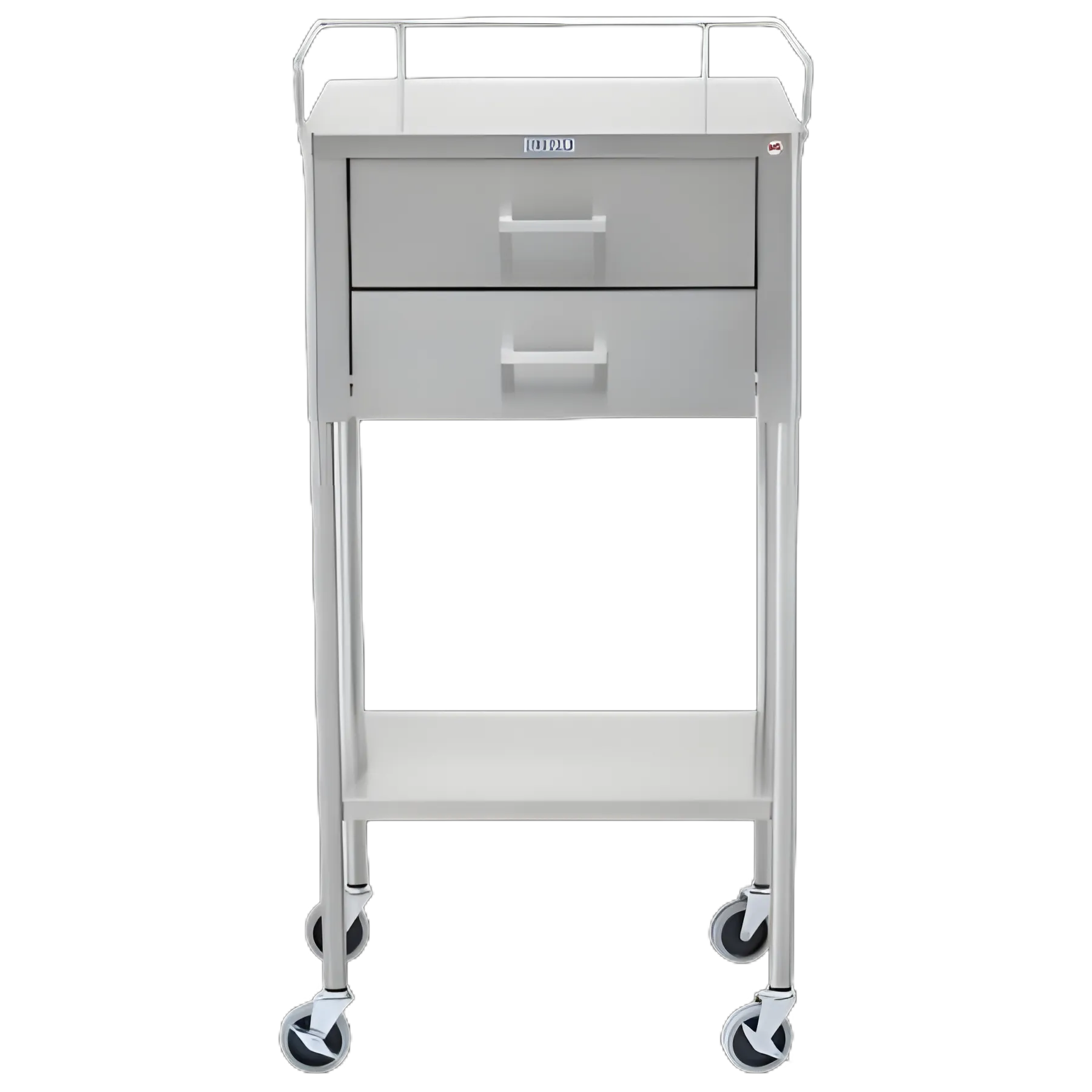 Instrument Table George 20 X 16 X 34 Inch Stainless Steel 2 Drawers