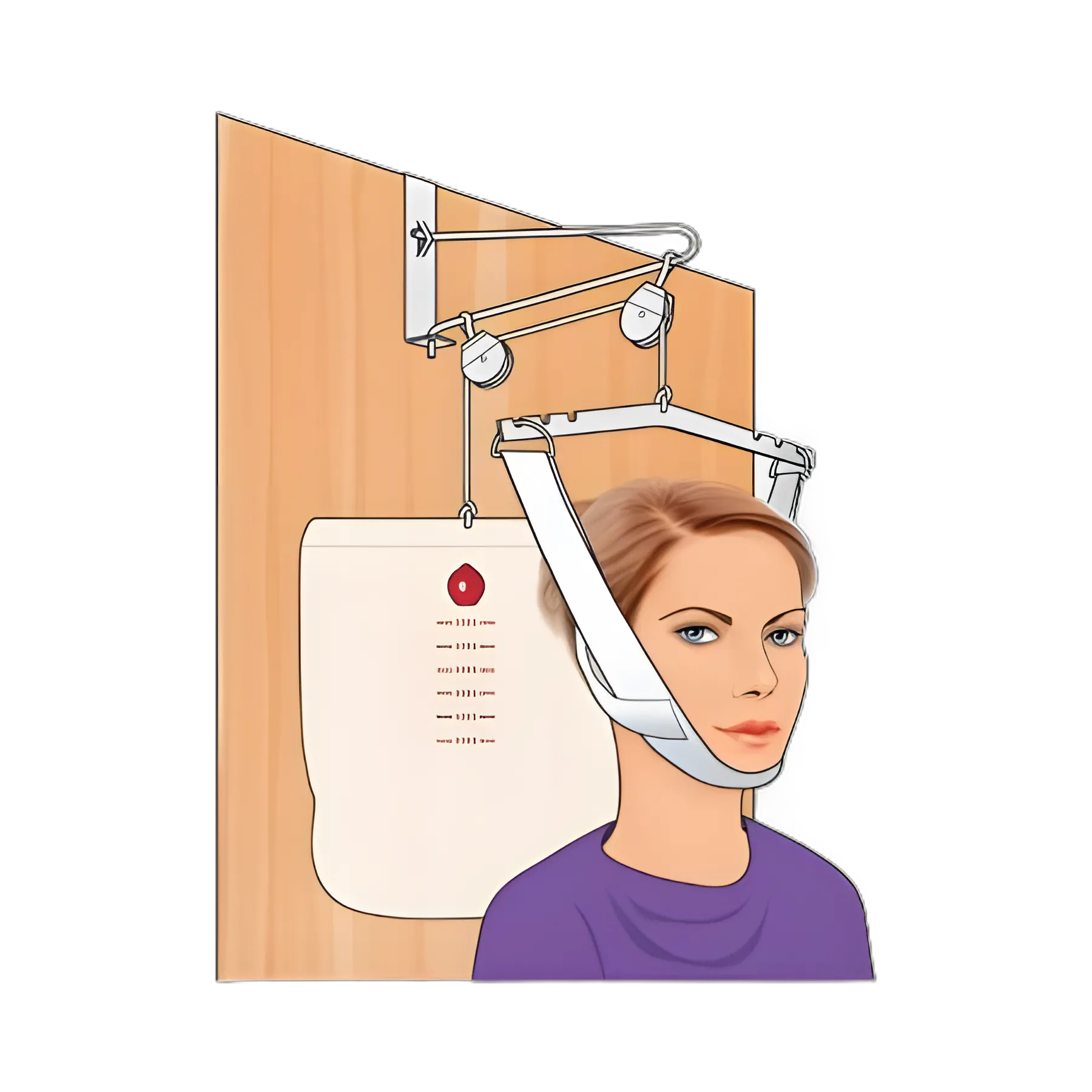Nova Ortho-Med Overdoor Cervical Traction Set for Neck Pain Relief