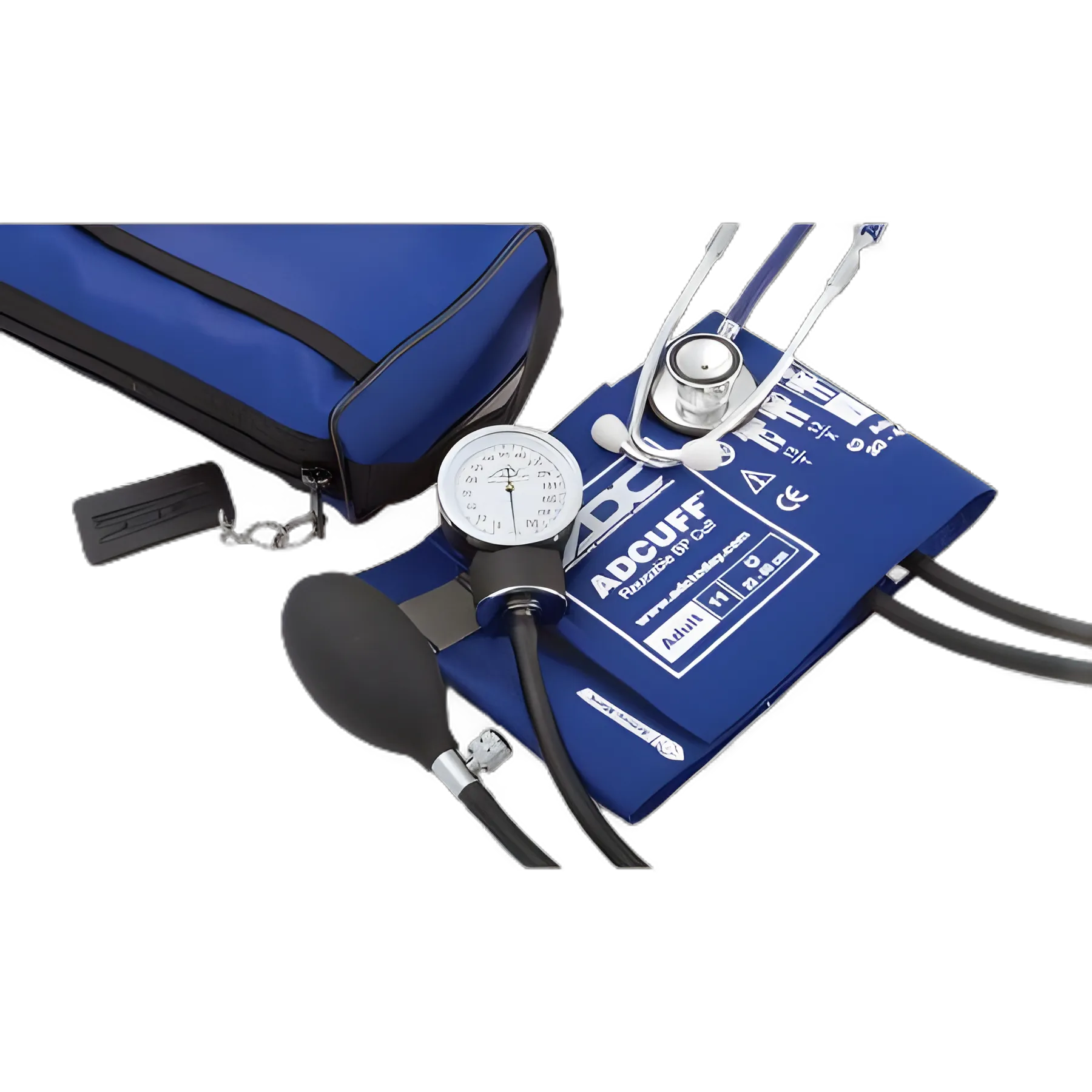 Reusable Aneroid / Stethoscope Set Pro's Combo II® DH 23 to 40 cm Adult Cuff Dual Head General Exam Stethoscope Pocket Aneroid - 768-670-11ARB