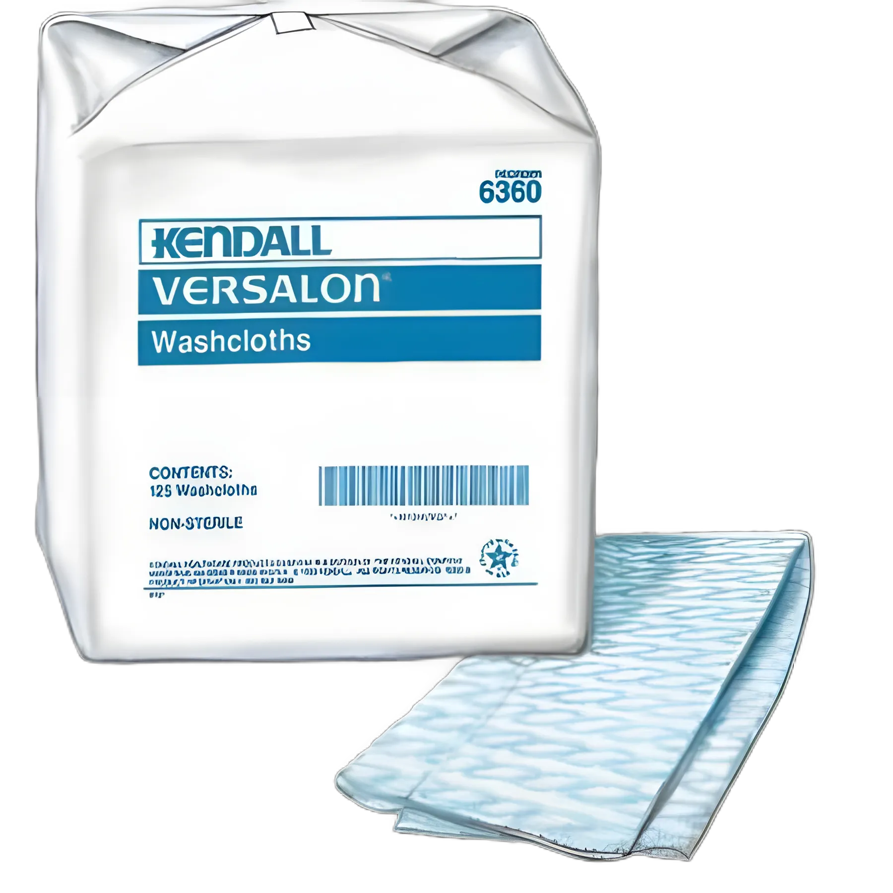 Washcloth Versalon™ 9-3/8 X 13-1/2 Inch Blue Disposable