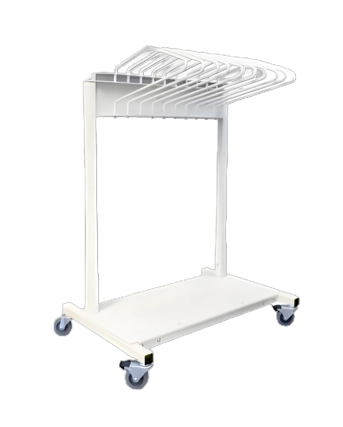 Budget Saver Mobile Apron Rack by Infab Inc - Durable Steel Construction