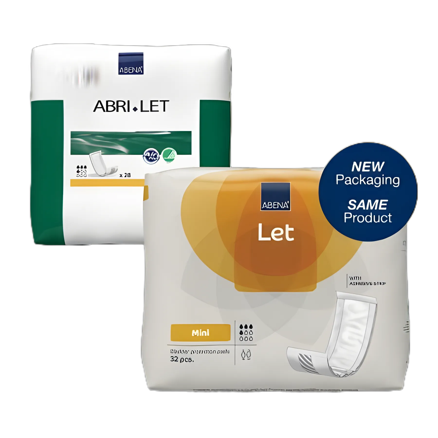 Abri-Let Mini Bladder Control Pad, 15 Inch, Light Absorbency, Fluff/Polymer