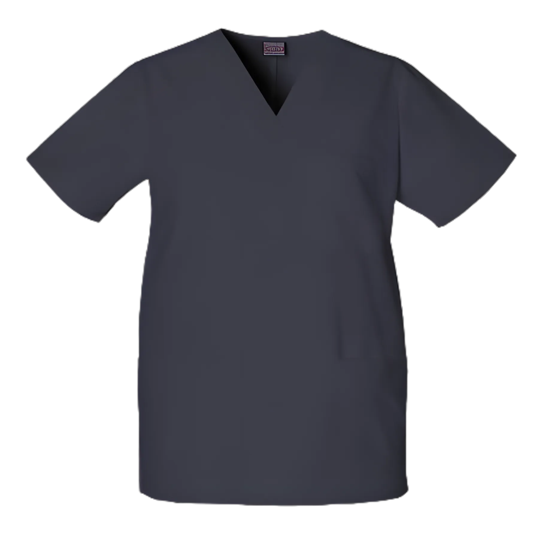 Unisex Small Scrub Shirt in Pewter with 3 Pockets - Short Sleeve