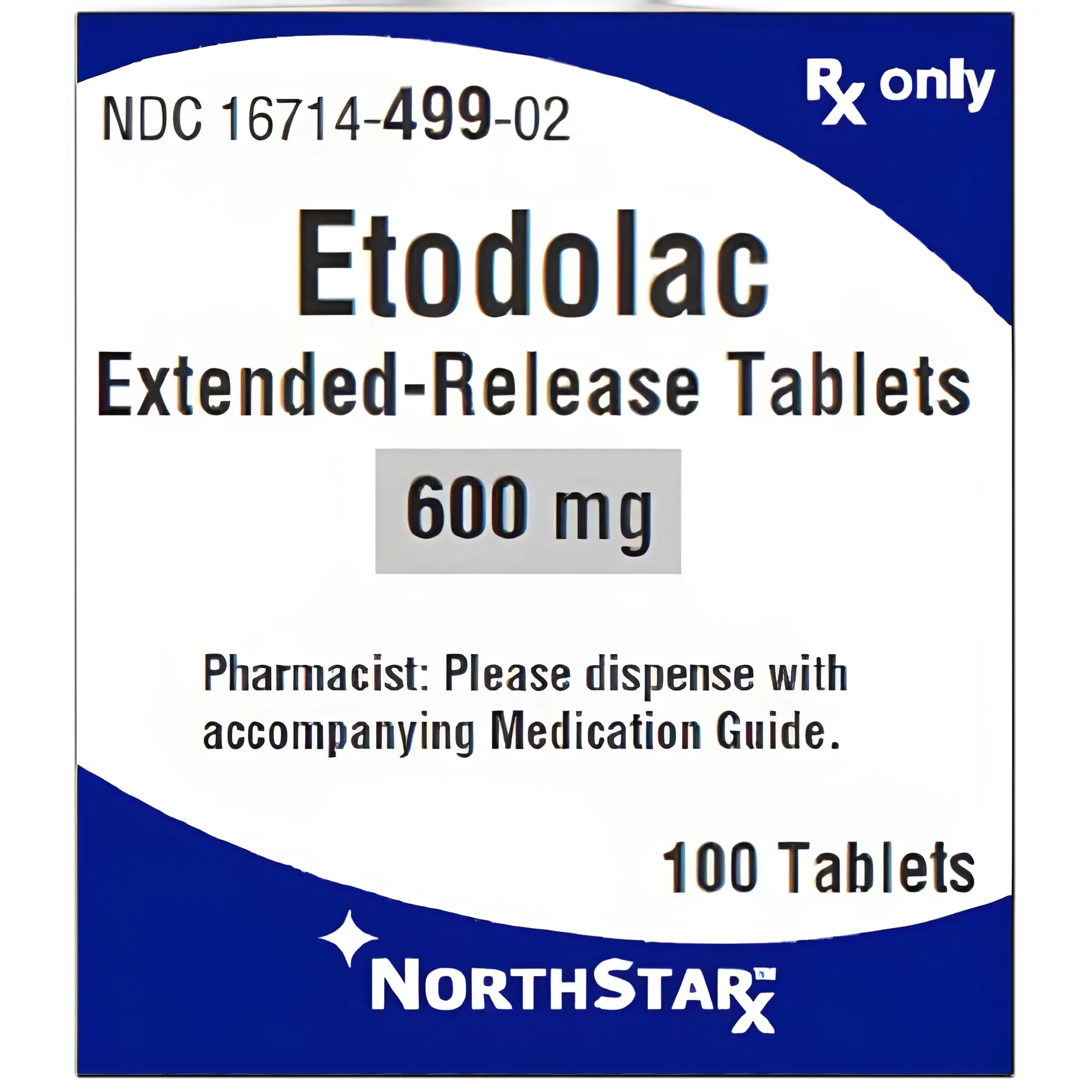 Etodolac 600 mg Tablets - Nonsteroidal Anti-inflammatory Pain Relief