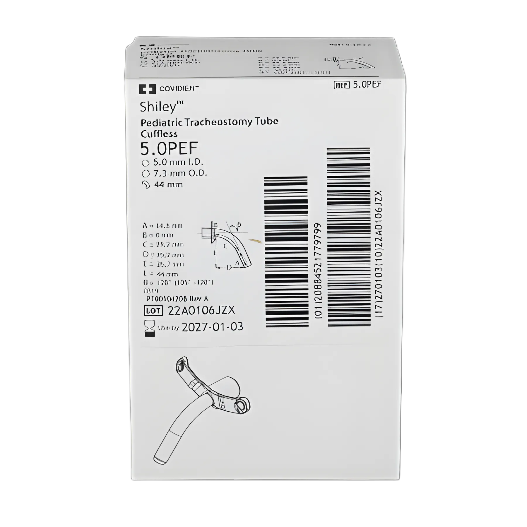 MM。 Shiley™ Uncuffed Pediatric… (5.0PEF) | USA MedPremium