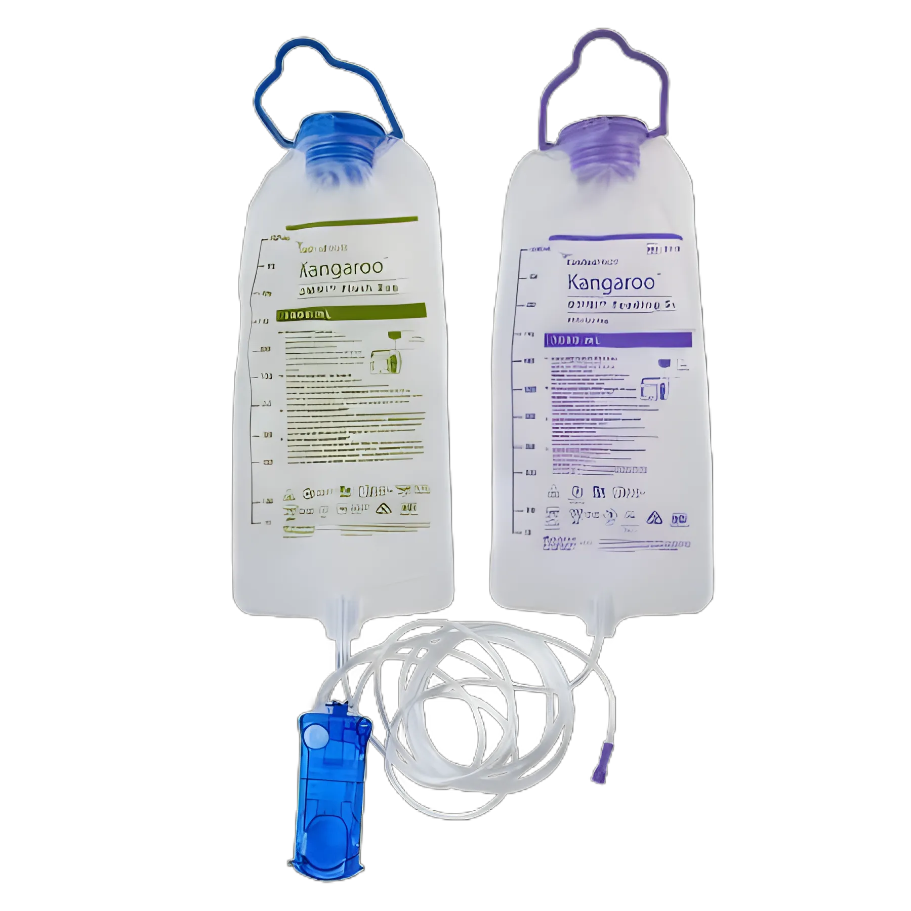 Enteral Feeding Pump Flush Bag Set Kangaroo OMNI™ 1000 mL NonSterile